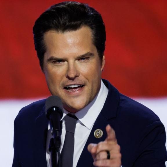 蓋茨曾短暫被提名司法部長，此後因為爭議而淡出政壇。 圖：翻攝自@factpostnews