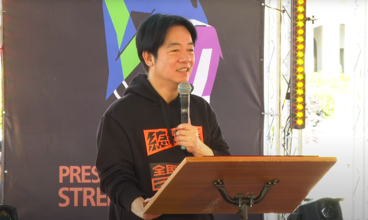 總統賴清德今日出席2025總統盃全民運動賽事－街舞大賽決賽開場記者會。 圖：翻攝自總統府YT