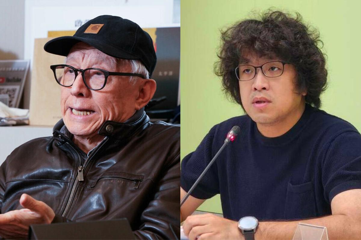 聯電榮譽董事長曹興誠（左）力挺沈伯洋（右）角逐2026年台北市長大選。 圖：新頭殼資料照