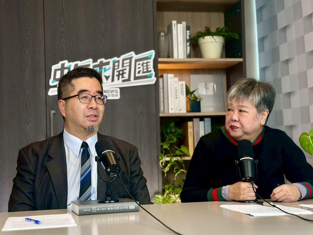 國民黨副主席蕭旭岑接受政論live直播節目《中午來開匯》主持人黃光芹專訪。 圖：《CNEWS匯流新聞網》/提供