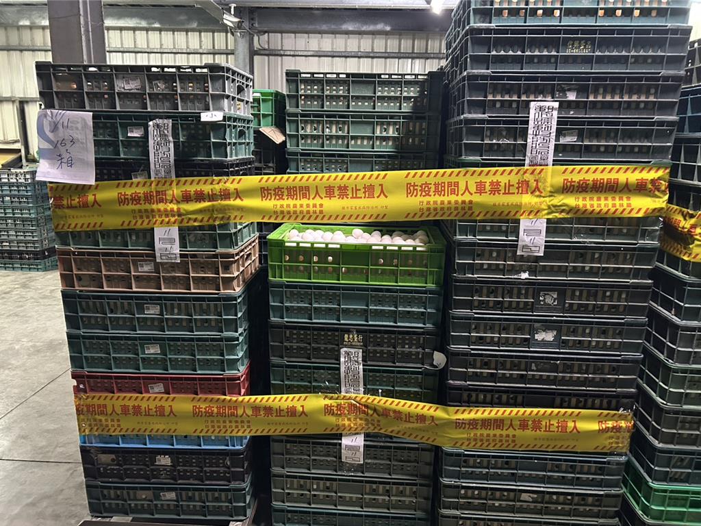 移動管制期間，芬普尼超標的雞蛋竟仍有4萬顆流入市場。 圖：彰化縣政府提供