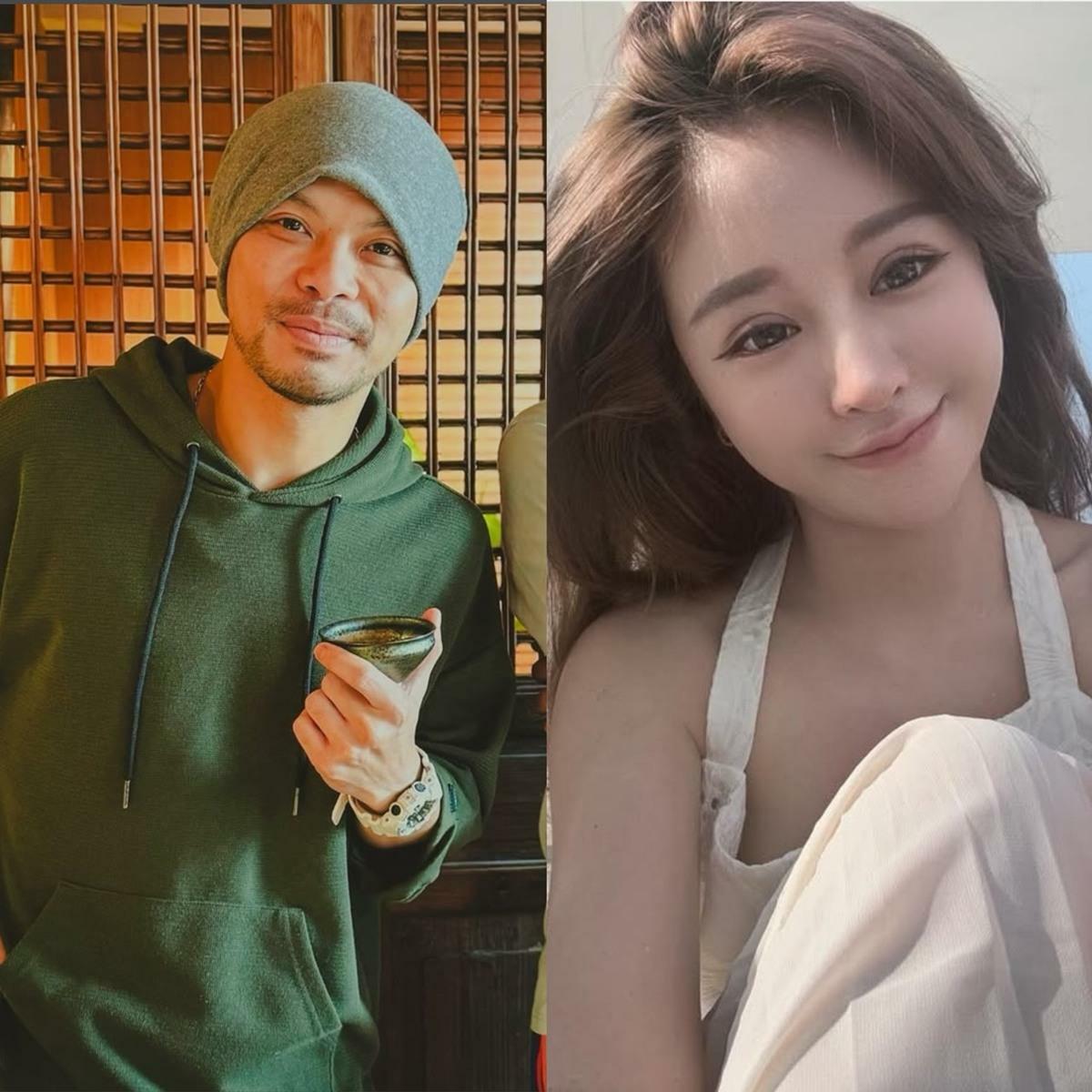 黃明志(左)近期捲入謝侑芯命案，演藝事業跌落谷底。 圖：翻攝自黃明志、謝侑芯IG