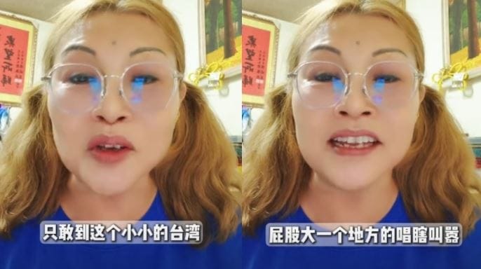國民黨中常委何鷹鷺在抖音平台開設帳號，拍攝影片內容明顯涉及推崇中共領導人、宣揚「祖國懷抱」、「早日統一」等言論。國民黨考紀會，通過予以何鷹鷺女士停止黨職處分；當事人26日主動宣布退黨。 圖：翻攝抖音