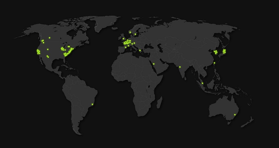NVIDIA在過去一年推出的系統中實現了總計 4,500 exaflops的 AI 效能，推動全球科學發現。 圖: 輝達/提供