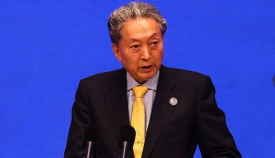 當過八個多月日本首相的鳩山由紀夫。 圖 : 翻攝自騰訊網