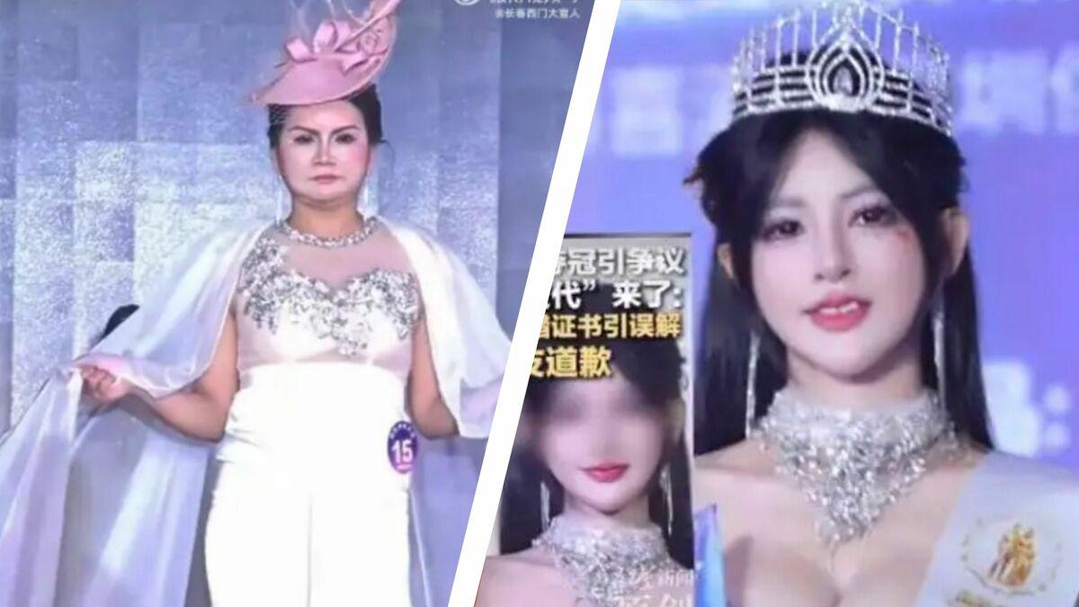 深圳模特賽爆烏龍！15號被誤頒女模冠軍，實際冠軍為37號，主辦稱作業疏失所致。 圖：翻攝自網路