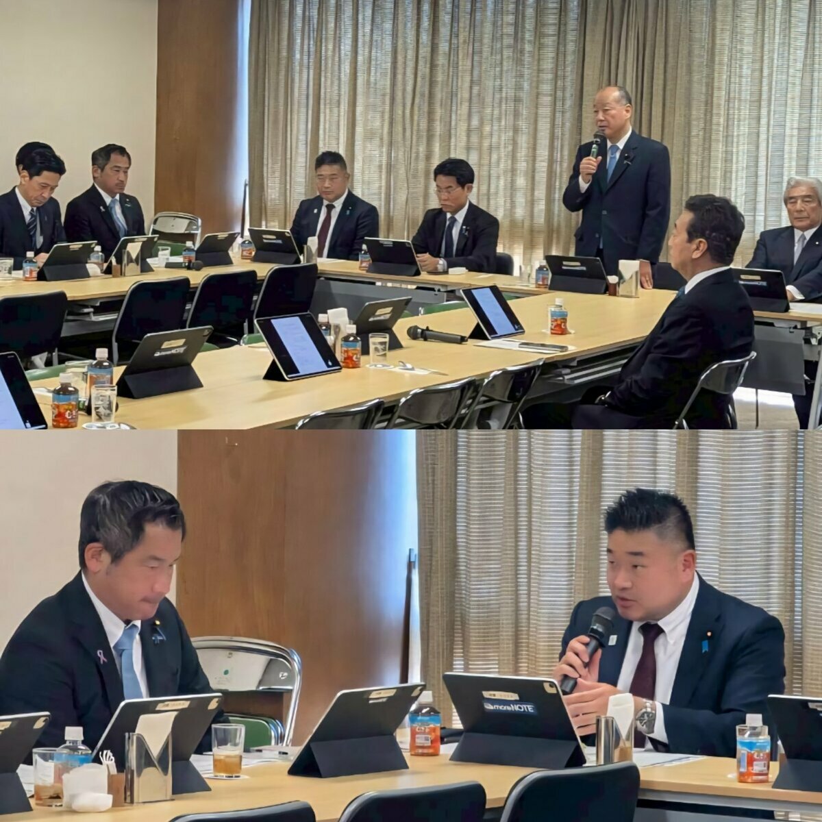 日本自民黨外交部會與外交調查會今天舉行聯席會議 圖：翻攝自日本眾議員Kusama Tsuyoshi的X
