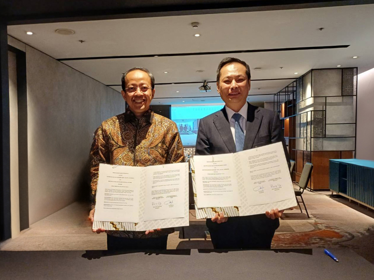 台灣、印尼雙邊代表處簽署貿易推廣合作及清真合作兩項備忘錄。 圖：經濟部提供