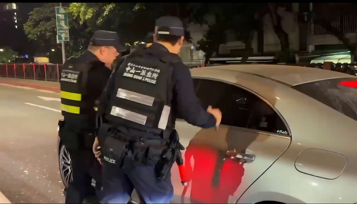 台北市警局昨（20）日起啟動唾液毒品快篩檢測執法。 圖：台北市警局提供