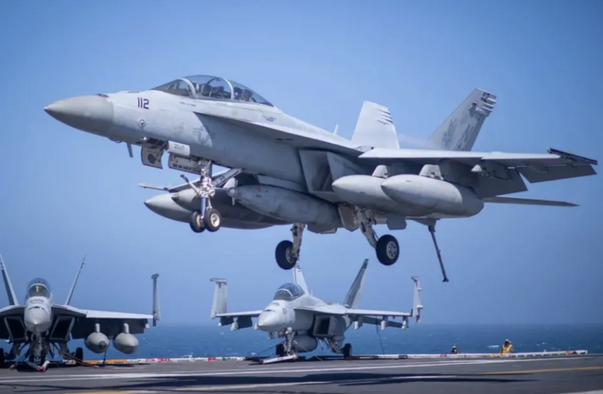 美軍F/A-18F「超級大黃蜂」戰機。(示意圖) 圖：翻攝自國平視野