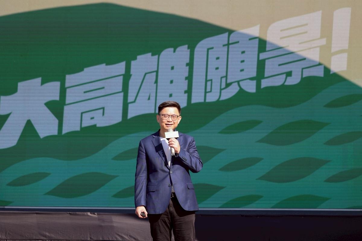 賴瑞隆召開「北高雄大願景」記者會。 圖：賴瑞隆辦公室/提供