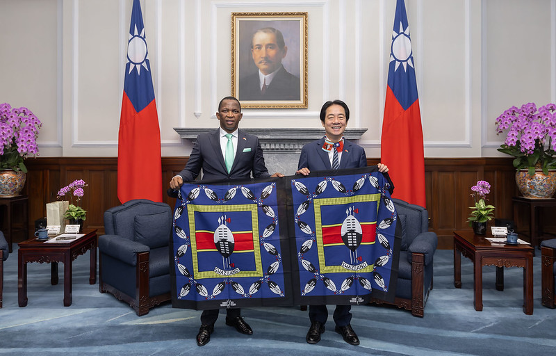 賴清德與史瓦帝尼王國眾議院議長馬布札（Jabulani Mabuza）。 圖：總統府／提供