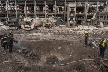 由於此次空襲破壞基輔的供電、供暖以及眾多民生設施，烏克蘭總統澤連斯基質疑，俄軍此次的打擊行動可能「沒有任何軍事目的」。 圖：翻攝自 @ZelenskyyUa X 帳號