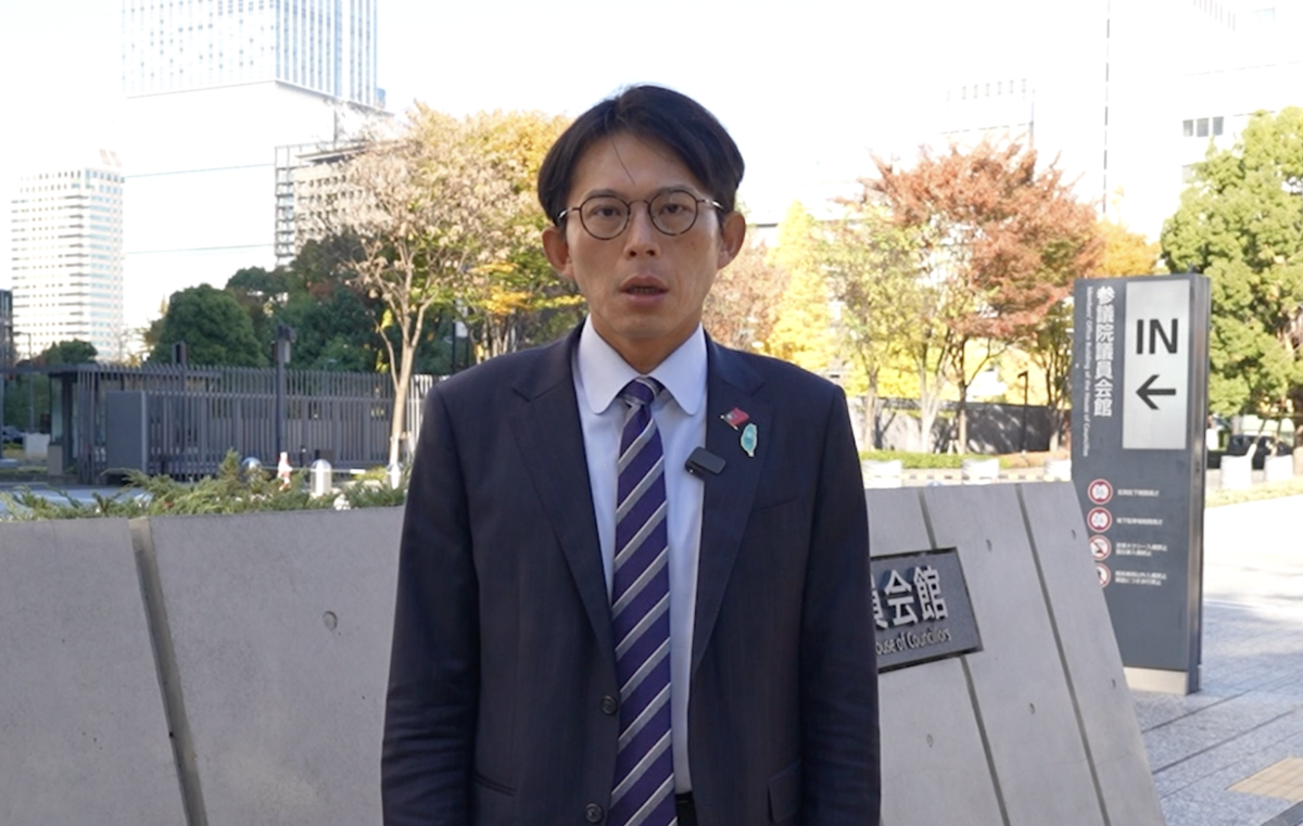 正在日本訪問的民眾黨主席黃國昌。 圖：民眾黨 / 提供