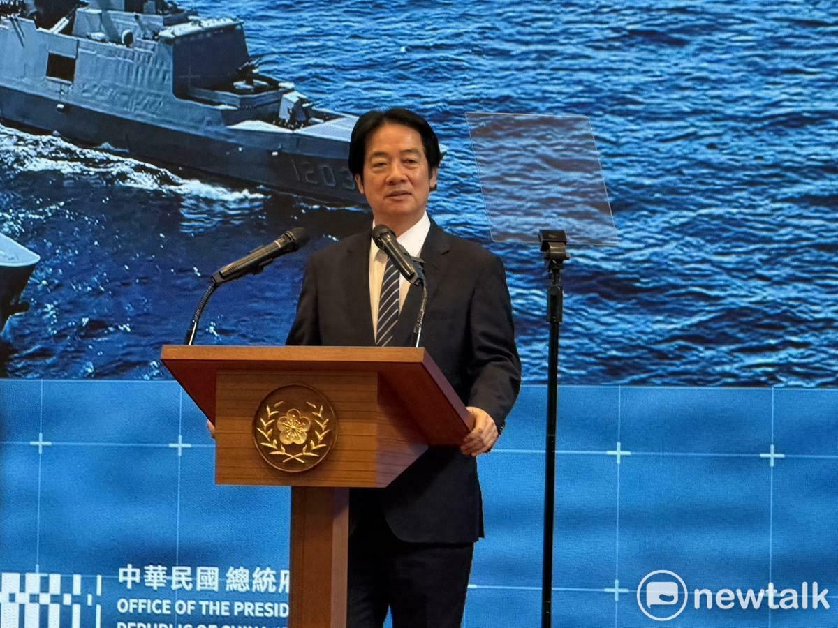 賴清德召開「守護民主台灣國安行動方案」國安高層會議，並接續在總統府大禮堂舉行記者會。 圖：高逸帆／攝