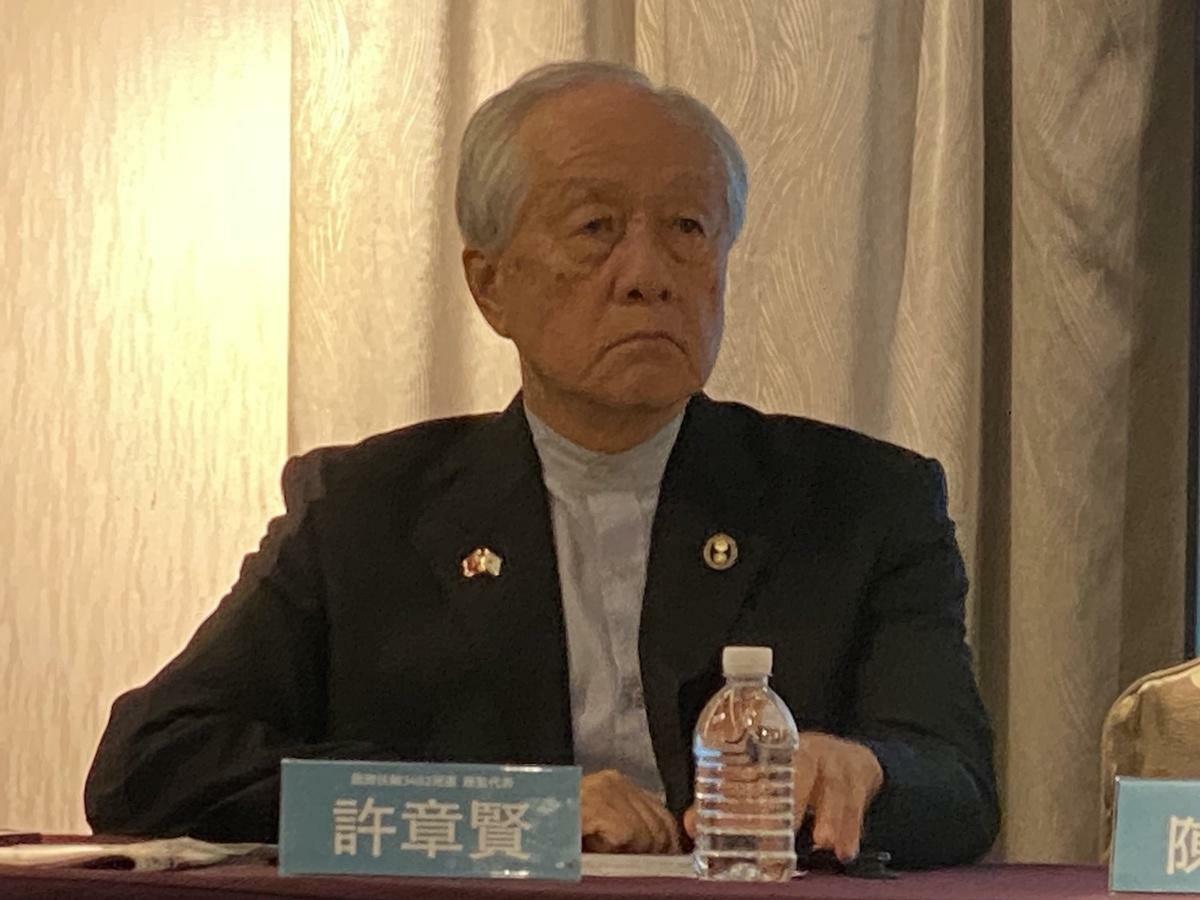 扶輪社3482地區前總監代表許章賢 圖：林朝億/攝