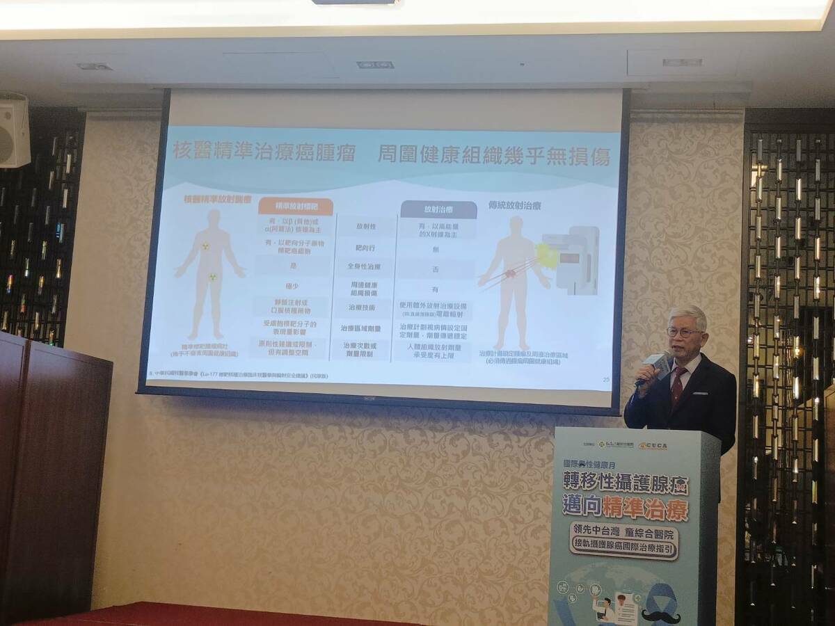 院長歐宴泉分享與孩子的對話，過去孩子跟他說「我看爸爸的病人臉上都沒煩惱」，是因為由他來替病人煩惱就好，現在他可以把煩惱交給新技術了！ 圖：唐復年/攝