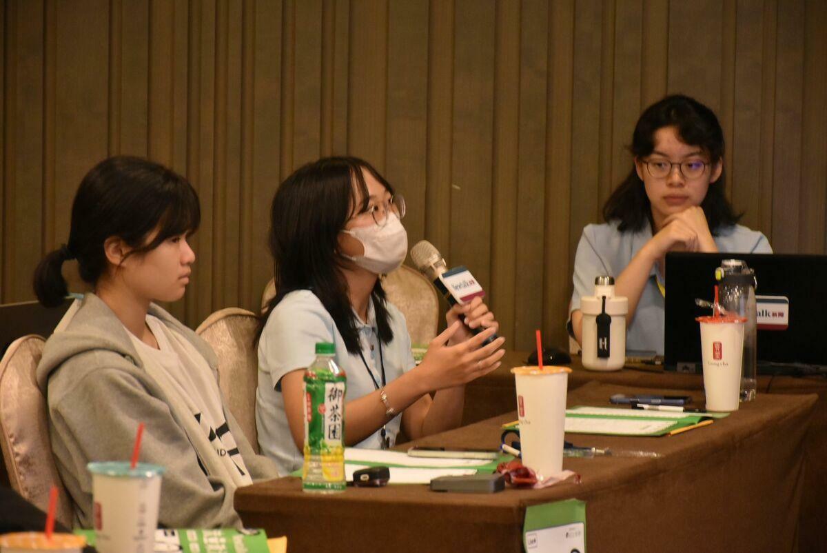 台下大學生踴躍提問。 圖：孫家銘攝