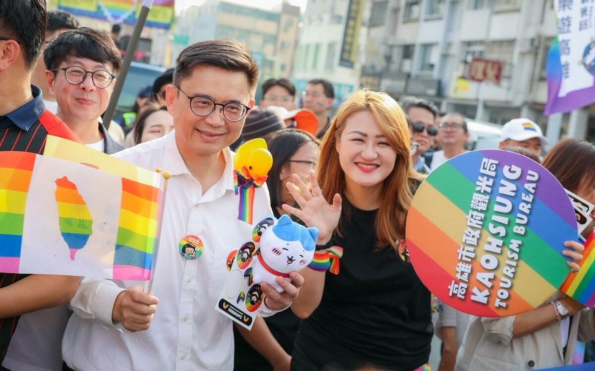 出席高雄同志大遊行 賴瑞隆：打造友善多元人權城市