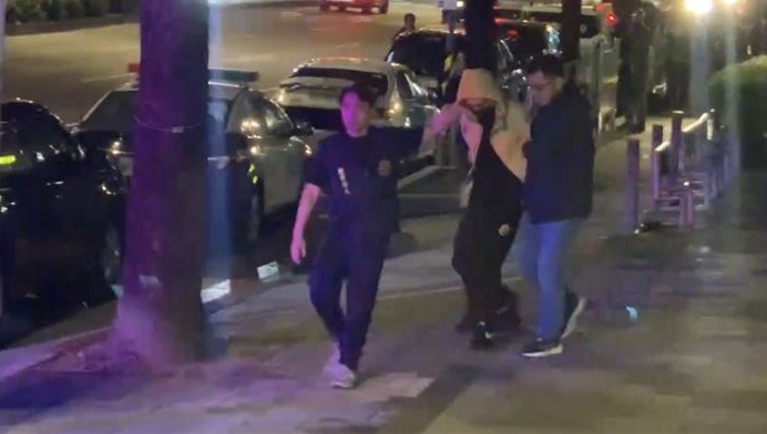 涉案27歲林姓歹徒投案，供稱是遭無故資遣才行兇。 圖：翻攝畫面