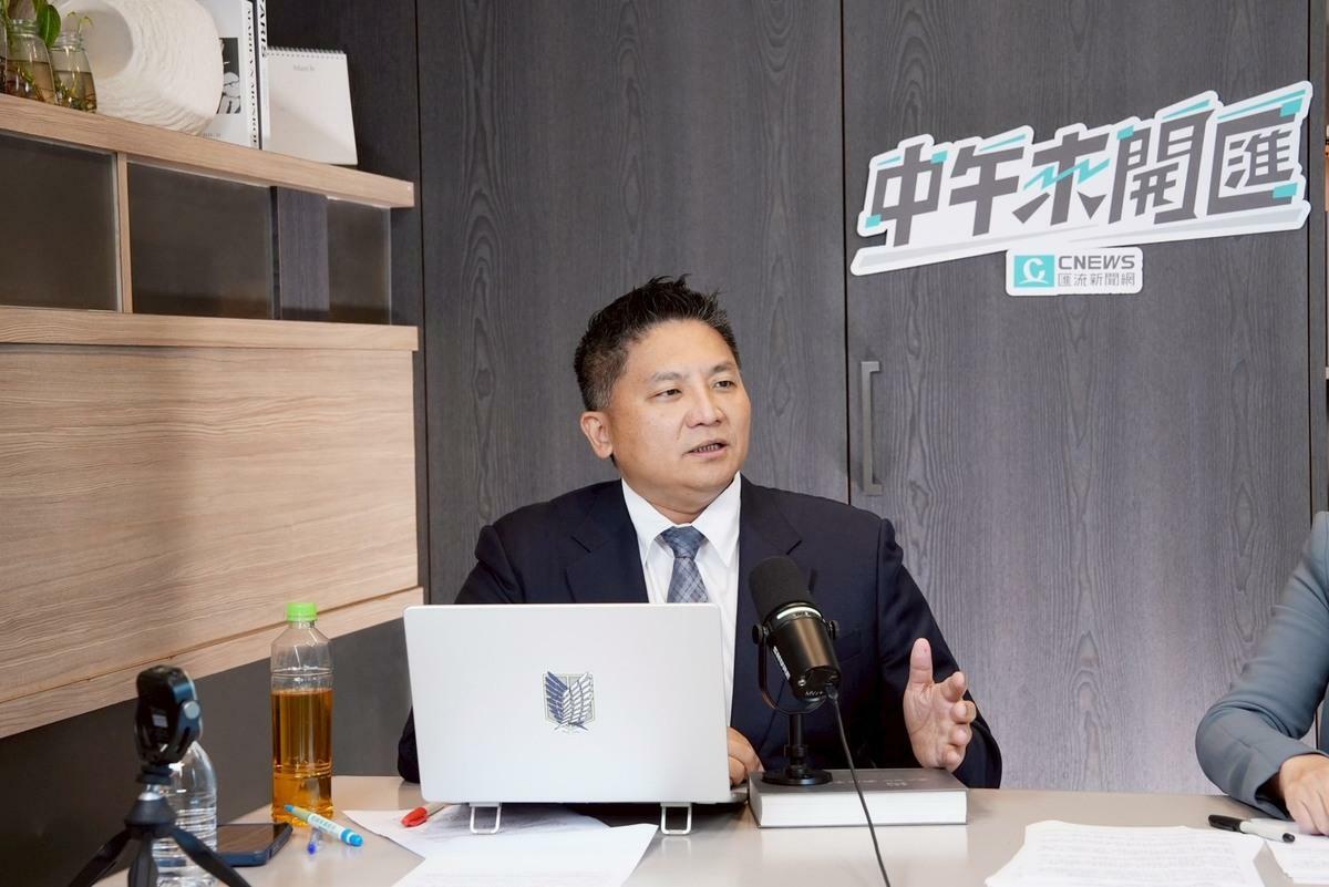 國民黨立委吳宗憲接受政論直播節目《中午來開匯》主持人黃光芹專訪。 圖：《CNEWS匯流新聞網》/提供