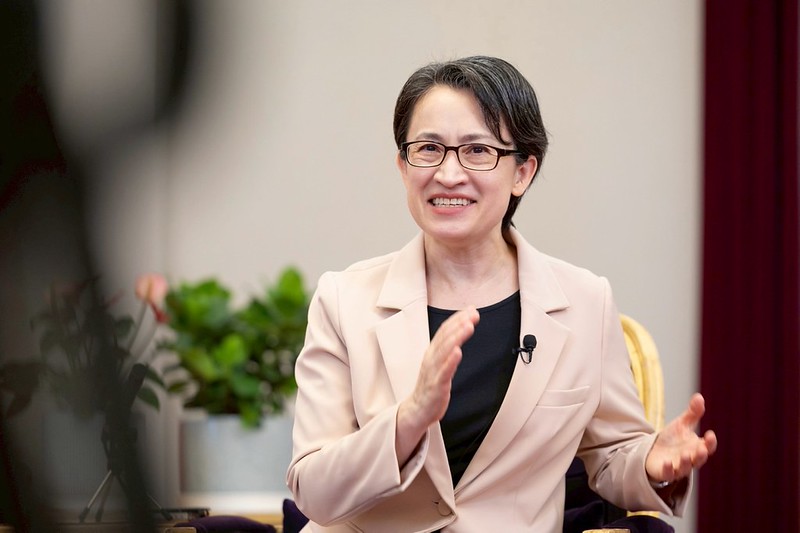 蕭美琴表示，台灣追求的是永續和平，對和平沒有設定時間表。 圖：總統府提供