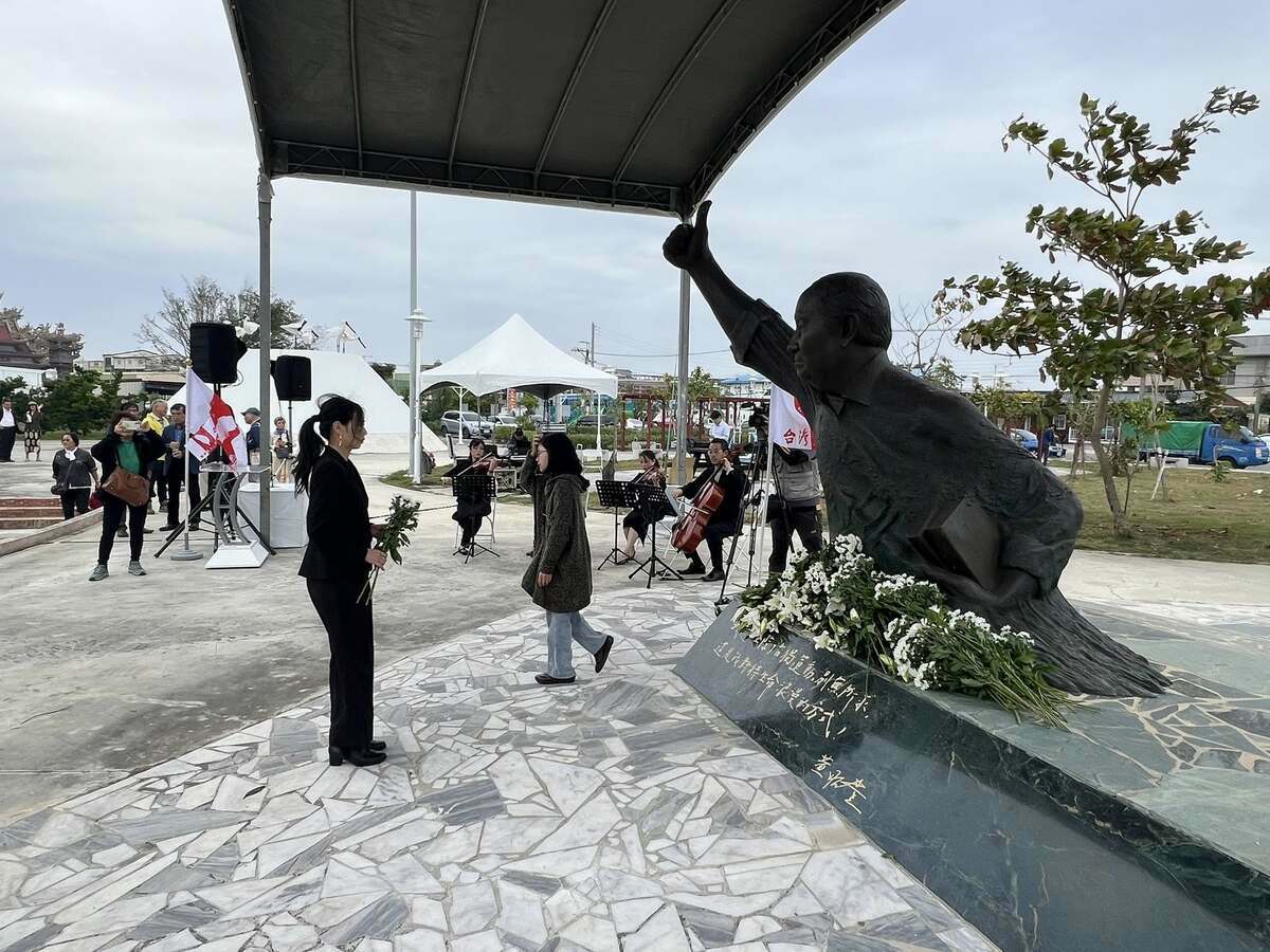 台灣獨立建國聯盟 11 月 30 日於台南七股黃昭堂紀念公園舉行「獨立先行者追思會」，紀念前主席黃昭堂逝世 14 週年。 圖：取自王興煥臉書