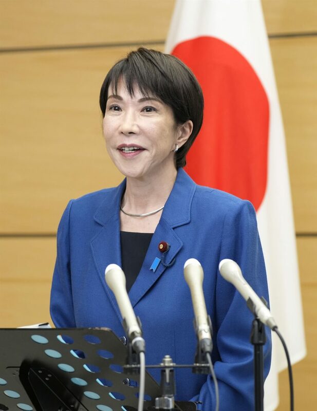 日本首相高市早苗。（共同社）