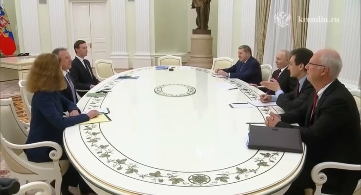 美方特使與俄羅斯總統普丁會面。 圖：翻攝自 X《Leonid Ragozin》