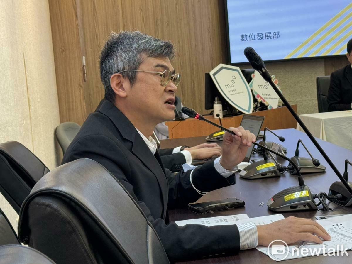 數位發展部數產署平台經濟組長林青嶔。 圖：謝莉慧/攝