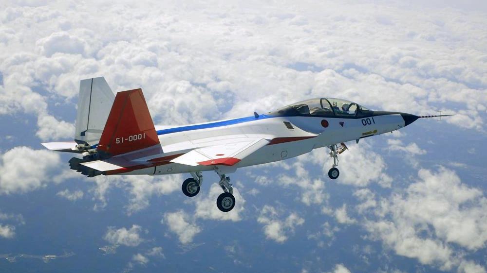 三菱重工為日本自衛隊生產的Ｘ－２先進技術実証機 圖：取自維基百科　by 防衛装備庁 (航空自衛隊撮影） CC BY 4.0