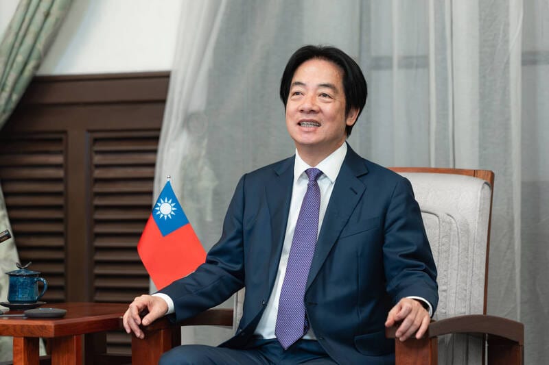 總統賴清德以特邀貴賓身份接受《紐約時報》DealBook Summit 專訪。 圖：總統府／提供（資料照）