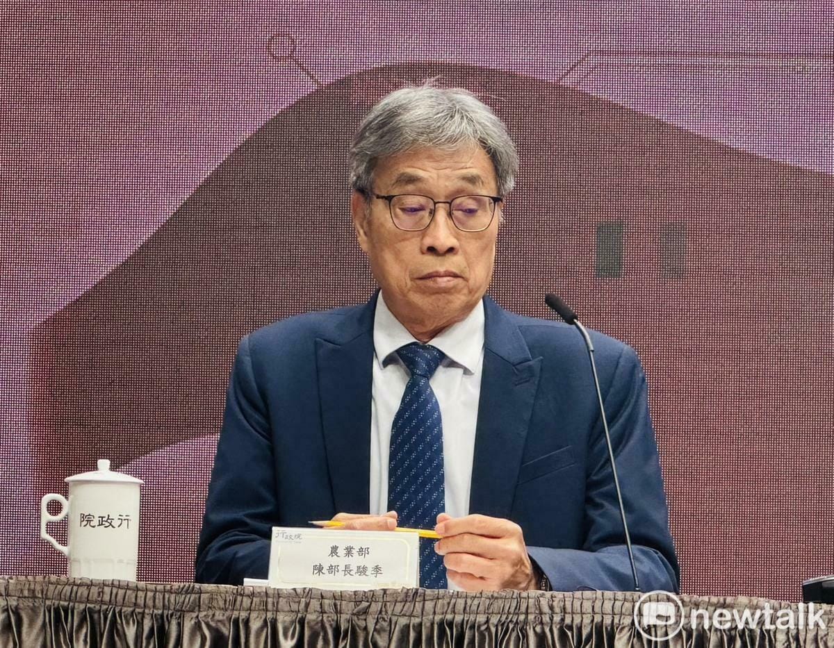 農業部長陳駿季。 圖：謝莉慧/攝