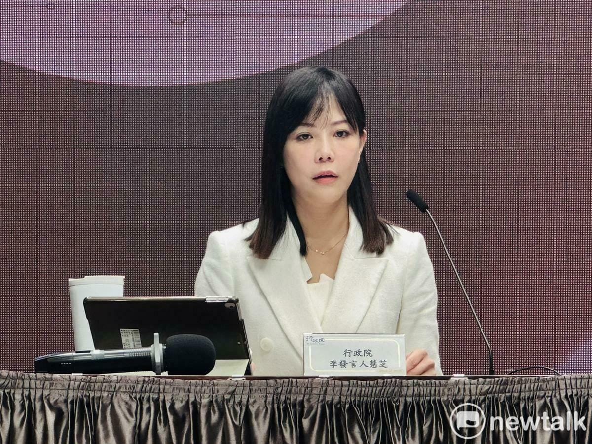 行政院發言人李慧芝今（4）天表示，企業到美國生產，若在當地訓練勞工的話，這也是很自然的事。 圖：謝莉慧/攝