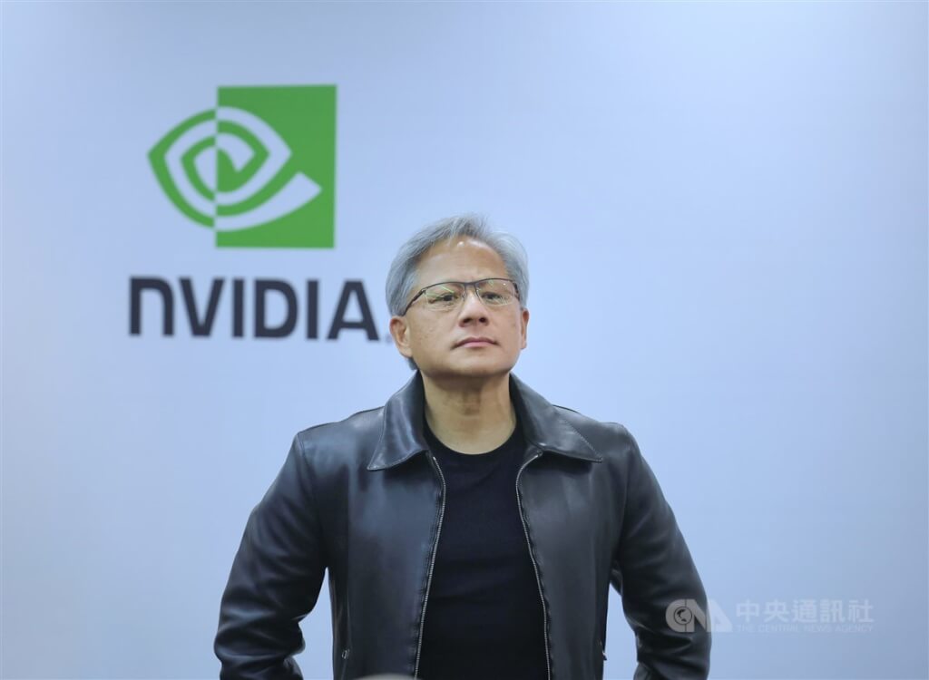 輝達執行長黃仁勳。 圖:中央社提供(檔案照片）