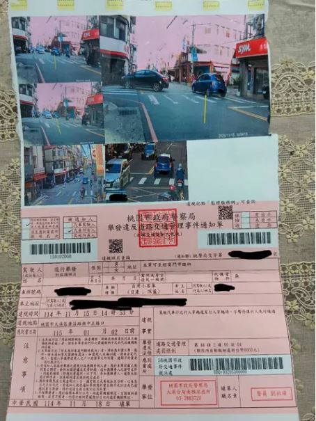 網友PO文抱怨初犯未禮讓行人就被開罰6000元，反遭一眾網友砲轟。 圖：翻攝自Dcard