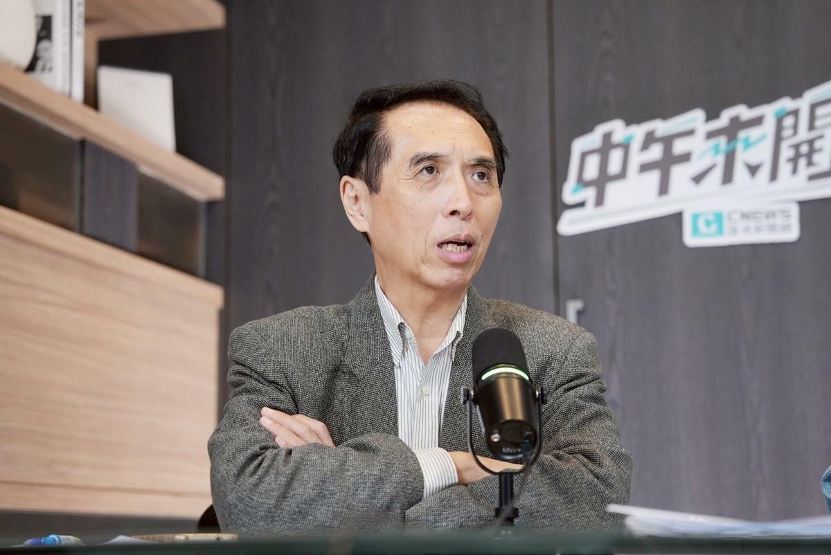 陳學聖8日上《匯流新聞網》的政論節目「中午來開匯」接受資深媒體人黃光黃光芹專訪。 圖：匯流新聞網提供