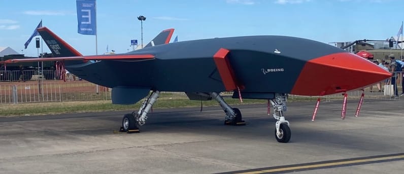 波音公司旗下新開發的 MQ-28 幽靈蝙蝠無人機。 圖 : 翻攝自Wikicommon