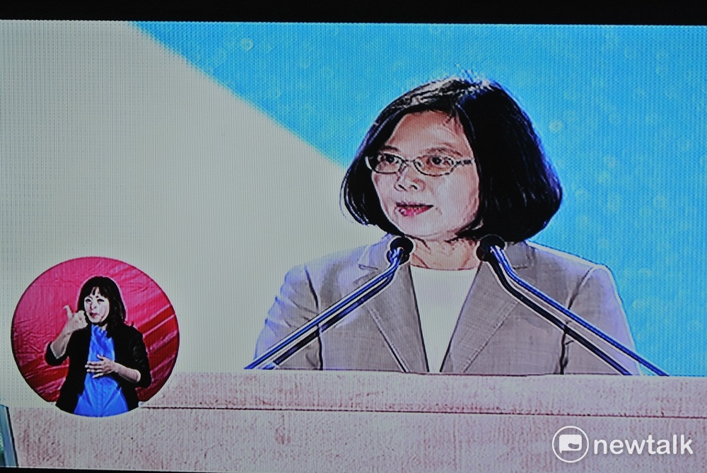 蔡英文在國慶晚會上說，Better Taiwan，就是我們共同的目標。 唐復年/攝