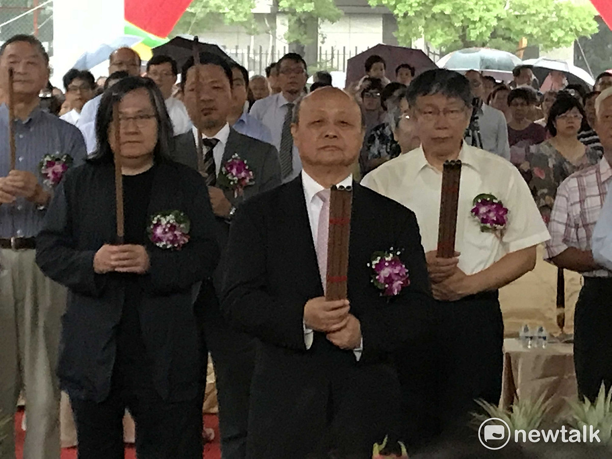 台北市長柯文哲出席延壽國宅開工典禮。 圖：周煊惠 / 攝