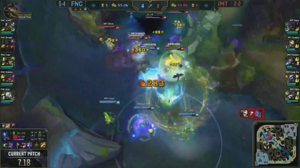 IMT拿下巴龍的瞬間。 圖：翻攝自 LoL Esports YouTube