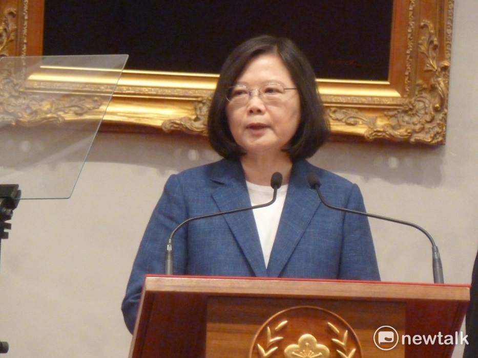 總統蔡英文22日在總統府接見北美洲台灣鄉親。 圖：新頭殼資料照片