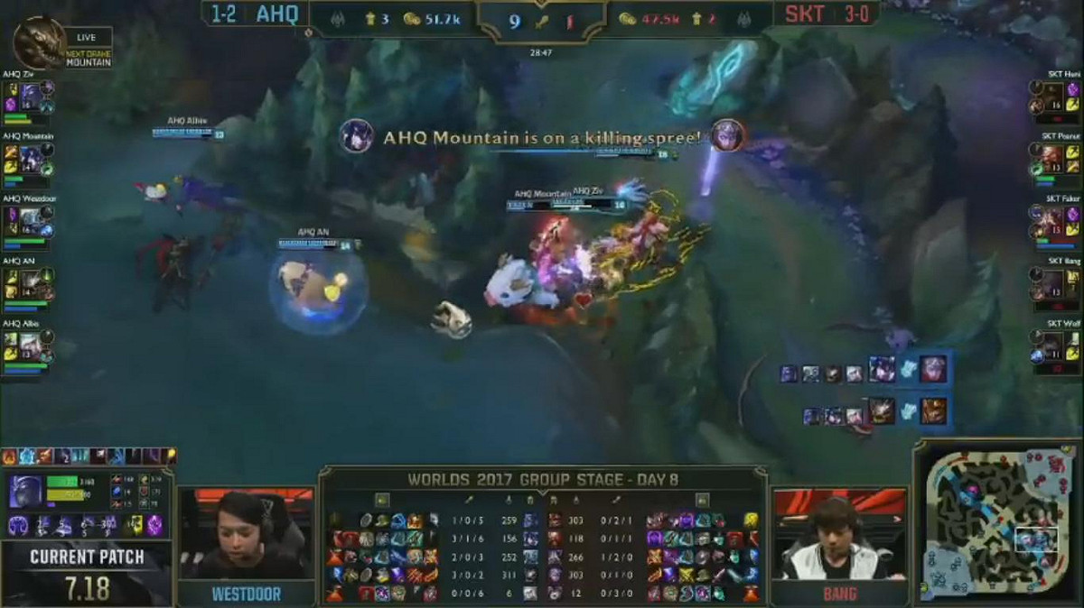 這波關鍵團戰，奠定ahq的勝基。 圖：翻攝自 LoL Esports YouTube