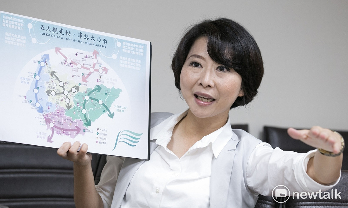 民進黨立委陳亭妃強調，要以組織戰趕上對手差距。 圖：李佳純/攝