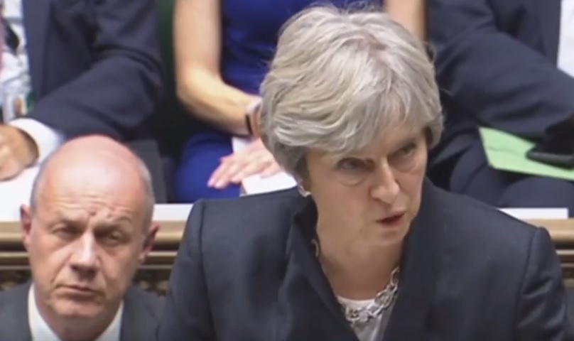 英國首相梅伊承諾，在2019年3月英國脫歐後會繼續捐款兩年，總額為200億歐元（新台幣7156億元），但歐盟顯然並不滿意。 圖：翻攝Theresa May臉書