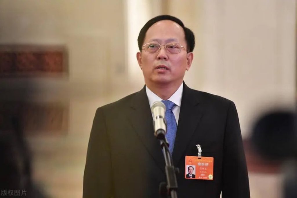 前中國國家體育總局局長苟仲文，涉案金額2.36億元，被判處死緩。 圖：翻攝自 X@蔡慎坤