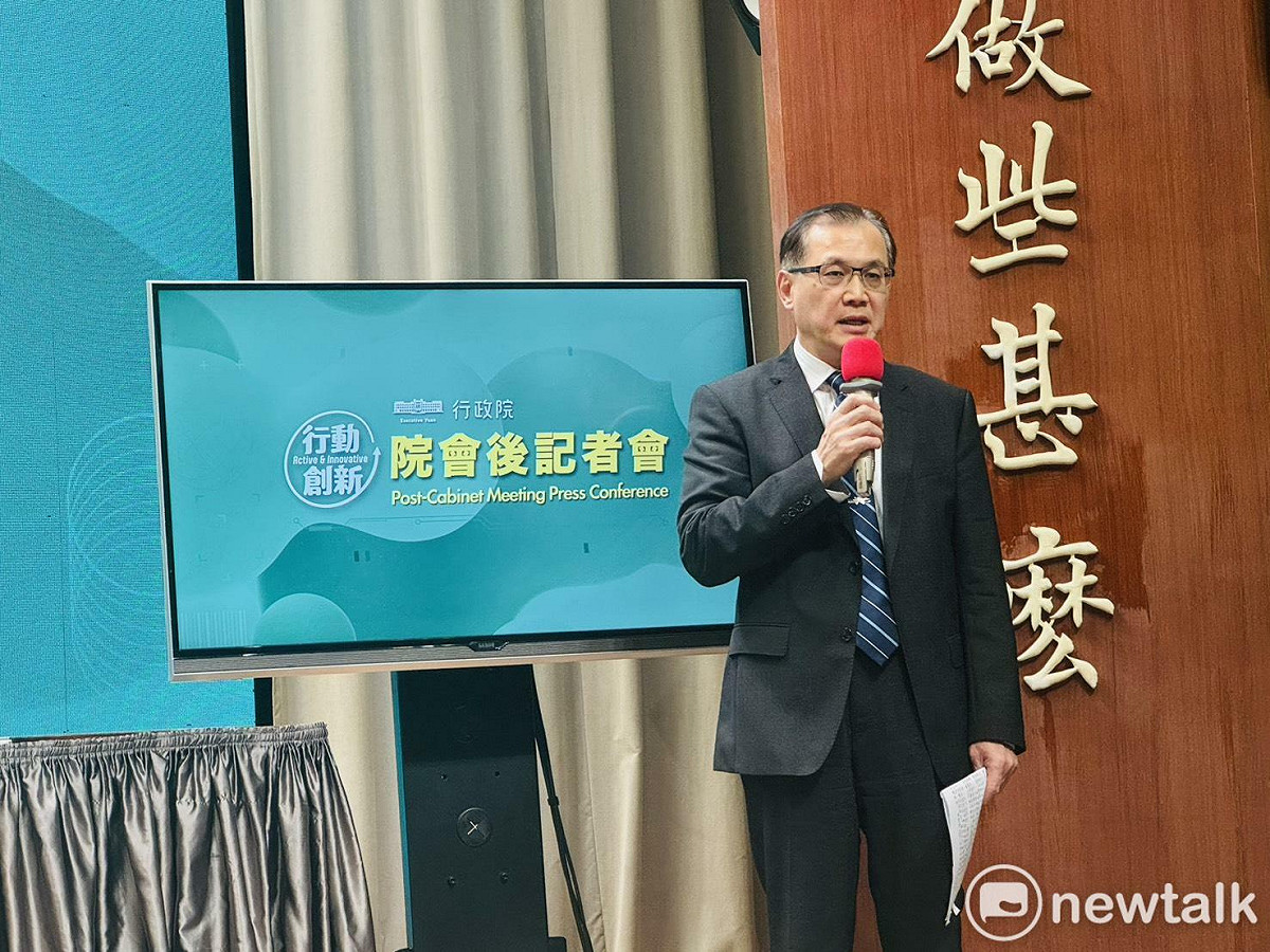 國防部採購室主任趙亞平今（11）日列席行政院會後記者會。 圖：謝莉慧/攝