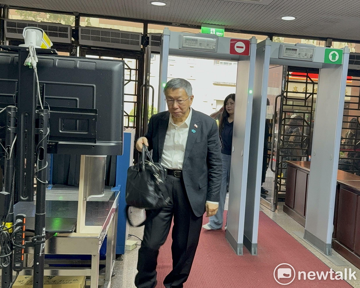 民眾黨前主席柯文哲今赴北院出庭。 圖：周煊惠 / 攝