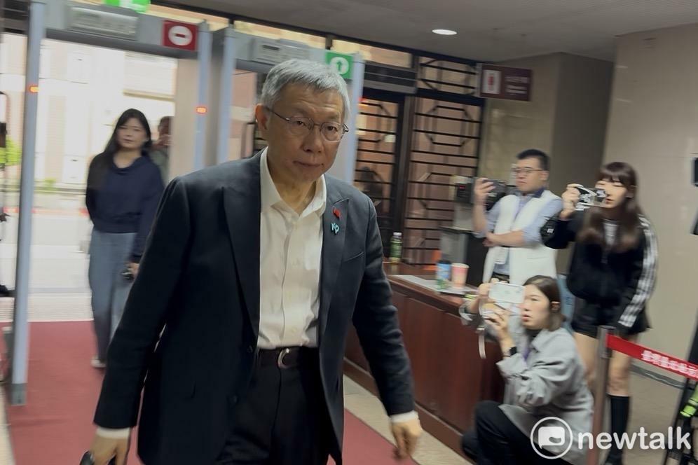 民眾黨前主席柯文哲11日赴北院出庭。 圖：周煊惠 / 攝