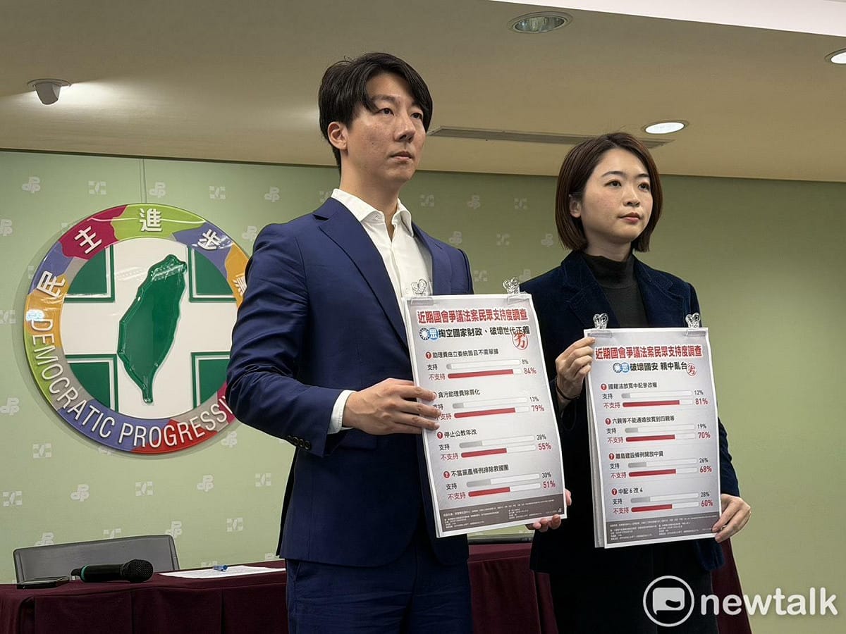 民進黨說，人民不希望國家變得「又黑又紅」。 圖：高逸帆／攝